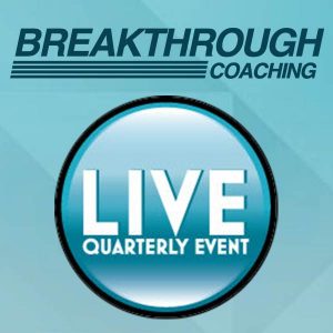 Breakthrough Coaching Live Quarterly Seminar – Dallas, TX @ Dallas/Plano Marriott at Legacy Town Center | Plano | Texas | United States